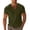 Army Green, variant on KHONTS Men's Henley Collared Shirts Slim Fit Short Sleeve Fashion Tops Tee Basic Classic Summer V-Neck T Shirts Yellow XL