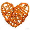 thumbnail image 1 of Natural Rattan Heart Wall Decor - 6CM Handwoven Woven Heart Shape for Home Decor, Shelf Display, or Photo Holder, 1 of 1