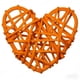 thumbnail image 1 of Decoración del hogar, decoración de habitaciones, decoración de paredes 6CM Ratán en forma de corazón Ratán P lástico, 1 of 1