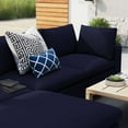 thumbnail image 4 of Modular Lounge Sectional Deep Sofa Chair Set, Sunbrella, Blue Navy, Fabric, Modern Contemporary, Outdoor Patio Balcony Cafe Bistro Garden Furniture Hotel Hospitality, 4 of 10