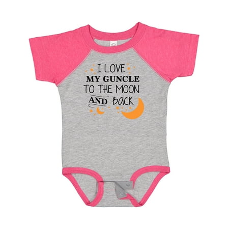 

Inktastic I Love My Guncle to the Moon and Back Gift Baby Boy or Baby Girl Bodysuit
