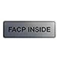 thumbnail image 3 of Signs ByLITA Standard FACP Inside Sign | Fire Safety Signage (Brushed Silver) - Large 1 Pack, 3 of 4