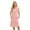 Z-Pink, variant on WBQ Women's Long Sleeve Polka Dot Nightgown Button Up Retro Nightshirt Over Knee Length Nightdress Casual Soft Sleep Dress Loungewear, S-2XL