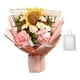 thumbnail image 4 of Ramo de flores de ganchillo para regalo, flores artificiales de punto, 35 x 27 cm, bendición eterna Rosa, 4 of 9