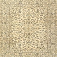 thumbnail image 1 of Ahgly Company Machine Washable Indoor Square Traditional Sun Yellow Area Rugs, 6' Square, 1 of 7