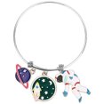 thumbnail image 1 of Pendant Bangle Stainless Steel Expandable Creative Astronaut Bangle Hand Jewelry, 1 of 10