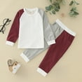 thumbnail image 2 of LUOGENLI Toddler Girl Summer Outfits 18-24 Months Toddler Girls Boys Winter Long Sleeve Tops Pants 2pcs Outfits Clothes Set for Babys Clothes Underwear Set 3-6 Months, 2 of 7
