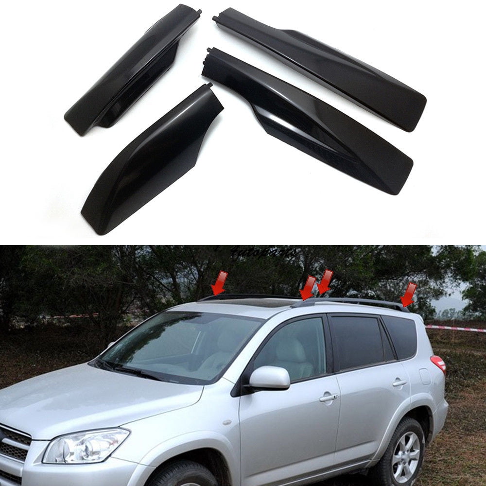 4Pcs Roof Rack Cover Rail End Shell Replacement For Toyota RAV4 XA30