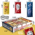 thumbnail image 6 of Grab-n-Go Condiment Packs - 150 Count, Ketchup, Mustard, and Mayo - Great for Picnics, Boxed Lunch, BBQ, Travel, Picnic and Parties (50 Each), 6 of 7