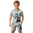 thumbnail image 2 of Unisex Shirts Clothes Set for Little Kids Athlete Casual Football Fans Outfit 11-12 Years, 2 of 6