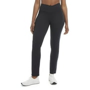 Danskin Women's Studio Cross Waist Flare Yoga Pant, Black Salt, Large