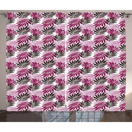 Exotic Curtains 2 Panels Set Tropical Tiendamia Com