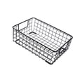 thumbnail image 4 of Cesta de almacenamiento de alambre, cesta de escritorio, de almacenamiento portátil resistente de estilo rústico, de retro para armarios domésticos, L, 4 of 8