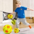 thumbnail image 6 of Soccer Ball Kids, 8inFoam Soccer Ball, Silent Ball, Kids Soccer, Indoor Kids Play Equipment, Neon Black, Toddler, 1 Pc, 6 of 6