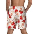 thumbnail image 4 of Uemuo Cute Mushroom Pattern Mens Swim Trunks Quick Dry Board Shorts with Mesh Lining, Stretch Beach Shorts Quick Dry No-Chafing Board Shorts-X-Large, 4 of 9