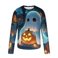 thumbnail image 4 of Pisexur Chandails d'Halloween pour Hommes Amusants de Festival Chandails Graphiques Surdimensionnés Manches Longues Chandail Décontracté Ample Col Rond Chandail Grande Taille P-6TG, 4 of 5