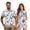 Blue Turtle, variant on Silver Glitter Matching Couple Summer Golf Outfits Men 1/4 Zip Short Sleeve Dry Fit Athletic Shirt and Women Dress with Built in Shorts Quick-Dry Casual Sport Clothes Size L