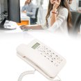 thumbnail image 1 of Corded Telephone, Pre Dial Minimalist Style Desk Phone  For Bank For Home For Hotel Black,White, 1 of 8