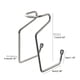 thumbnail image 2 of Soporte universal para maquinillas de afeitar y brochas de afeitar Accesorio de afeitado cromado Diseño moderno, 2 of 5