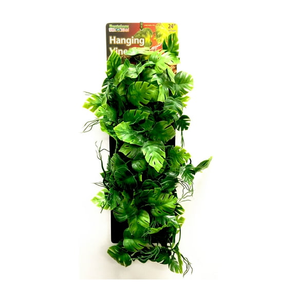 Penn-Plax Reptology Plastic Hanging Vines for Reptiles – 24” Length – Green