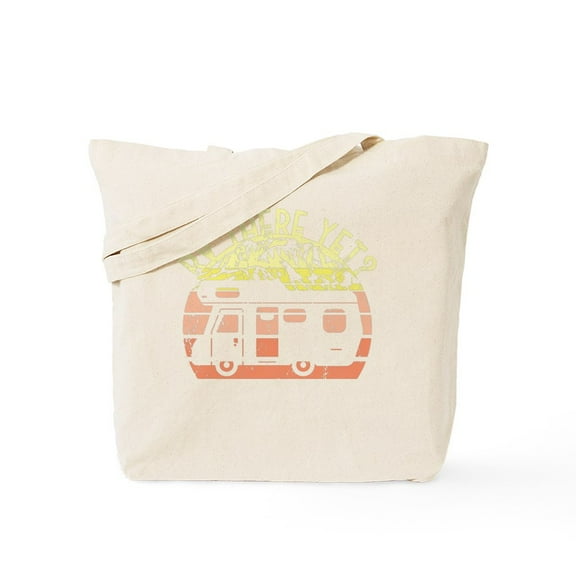 CafePress - RV There Yet Camping Motorhome Trekking Camper - Unisex Canvas Tote Bag, Beige, 1-Piece