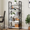 thumbnail image 2 of axGear Storage Rack Modern White Shelves 5 Tiers Bookshelf Kitchen Living Room, 2 of 8