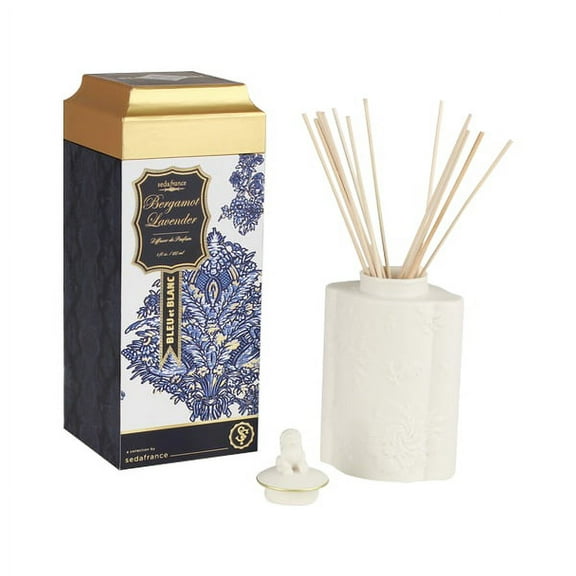 Seda France Bleu et Blanc Diffuser Bergamot Lavender 8oz