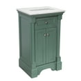 thumbnail image 5 of Sydney 20" Bathroom Vanity with Sage Green Cabinet and Engineered Marble Top, 5 of 6
