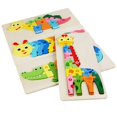 thumbnail image 4 of Rompecabezas de madera Montessori para bebé, juguete de rompecabezas 3D con formas de animales bonitos, juego de mesa, regalos de cumpleaños para niños y niñas, 2023, 4 of 4