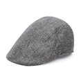 thumbnail image 2 of Joernso Men Retro Advanced Hat Solid Color Casual Portable Breathable Sun Anti UV Literary Newsboy Hat Forward Cap Beret, 2 of 8
