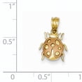 thumbnail image 3 of 14k Gold Two-tone Two Tone Ladybug Pendant Charm, 3 of 3