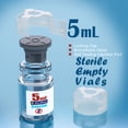 thumbnail image 3 of Sterile glass vials with locking cap and 20 mm Self Healing Injection Port,Buckle Borosilicate Glass vials sterilized package,Clear 5ml 10pcs, 3 of 4