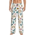 thumbnail image 2 of Kdxio Cartoon Animals Print Men's Sleep Pajama Pant Lounge Pants with Pockets, 2 of 8
