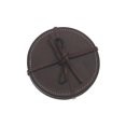 thumbnail image 4 of 4PC Round Genuine Leather Coasters Tan, 4 of 4