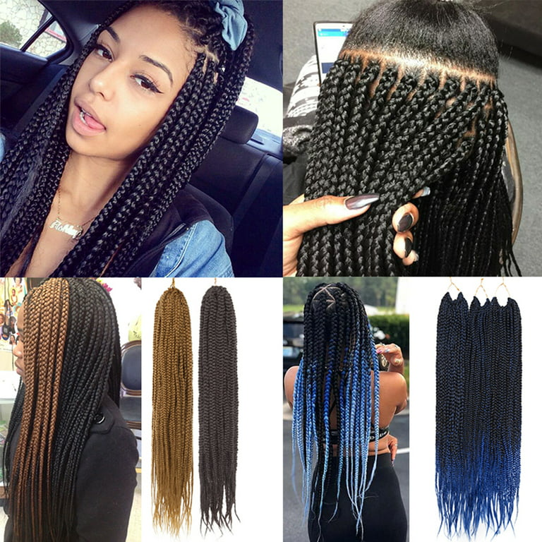 Benehair Senegalese Twist Hair Crochet Braids Pre Looped Mini Twist Crotchet Hair Synthetic Braiding Hair Extensions for Black Women, Size: 24-255g(72