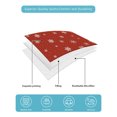 thumbnail image 4 of Quilt King Size Bedding Set, Red Christmas Snowflakes Reversible Summer Quilt 3 Pieces, Winter Modern Minimalist Geometric Lightweight Bedspreads Coverlets with 2 Pillow Shams for All Seasons, 4 of 5