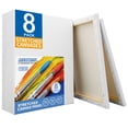 thumbnail image 1 of Canvas FIXSMITH, blanco estirado, 28 x 35 cm, paquete de 8 unidades, 100% algodón, 1 of 7