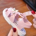 thumbnail image 5 of Viluyesy Girls Jelly Sandals Flower Closed Toe Soft Sole Summer Beach Princess Shoes for Kids Pink Size 6 Toddler, 5 of 8