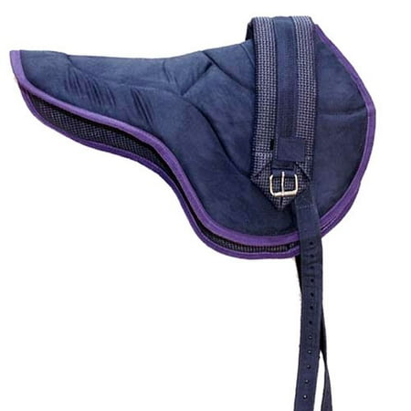Best Friend Eastern Style Bareback Saddle Pad, Navy/Purple,