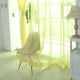 thumbnail image 3 of Ventana de tul transparente Pantalla de ventana transparente Cortinas de gasa de bolsillo para dormitorio Sala de estar 100x200cm (Amarillo dorado), 3 of 5