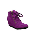thumbnail image 1 of Peggy-56 Chaussures de Sport Compensées Montantes pour Femmes à Bout Rond à Lacets, 1 of 3