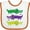 White and Orange, variant on Inktastic Mardi Gras Holiday Alligators Boys or Girls Baby Bib