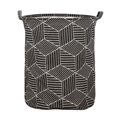 thumbnail image 3 of Stylish Patterned Linen Laundry Hamper Large Open Top Breathable Fabric For Bedroom Bathroom Durable And Easy Design, 3 of 5
