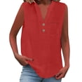 thumbnail image 6 of WCJM Women's Nursing Cami Tops Tanks with Pads Of Maternity Bras for Women's Tanks and Camis Loose Button Shirt Tops Stand Solid Color Sleeve Collar Casual Women's Shirt, 6 of 7