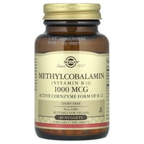 Sublingual Methylcobalamin (Vitamin B12), 1,000 mcg, 60 Nuggets, Solgar