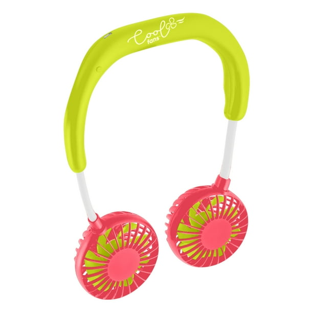 BANZAI Cool Fans portable personal neck fan, wearable 3 speed hands