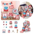 thumbnail image 2 of Fdelink Tray Decoration Valentine'S Day Layered Pallet Decoration Cute Valentine'S Day Decorative Enthusiasts Birds Love 1Set Wedding Anniversary Commemorative Party Supplie Tray Ornament (Pink), 2 of 8