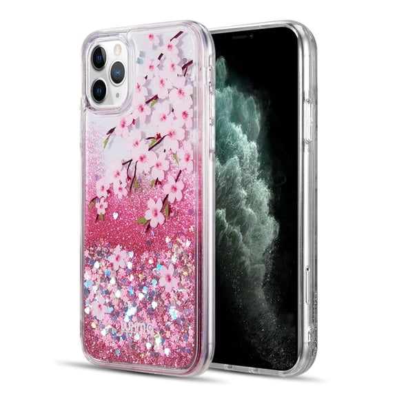 Bemz Liquid Case for iPhone 14 Pro (Waterfall Glitter Bling) - Cherry Blossom