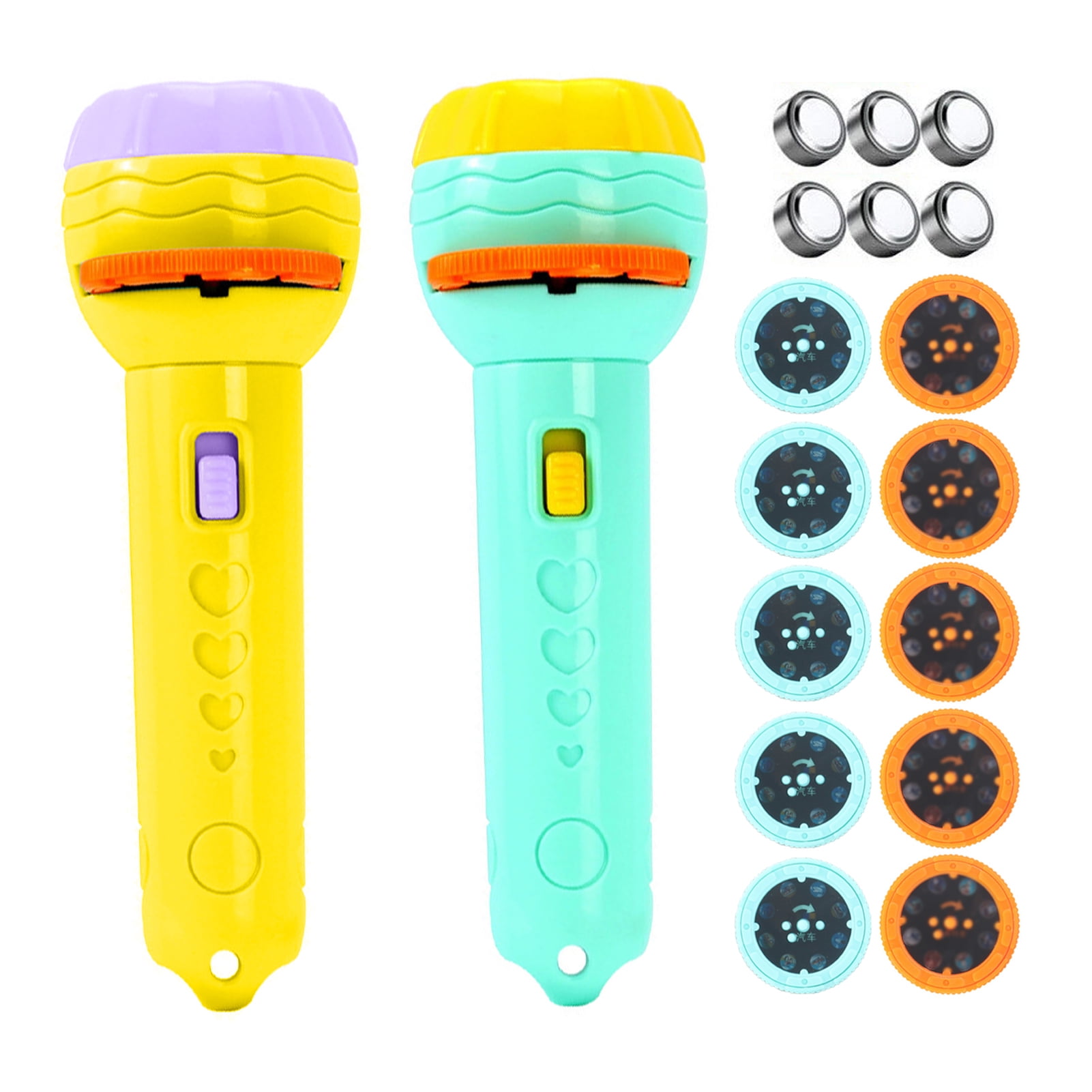 MWstore Projector Flashlight Slide Smooth Edge Multicolor Children