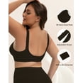 thumbnail image 6 of INNERSY Plus Size Seamless Wireless Bra for Women Full Coverage No Underwire Everyday Bralette(4XL,Black), 6 of 7